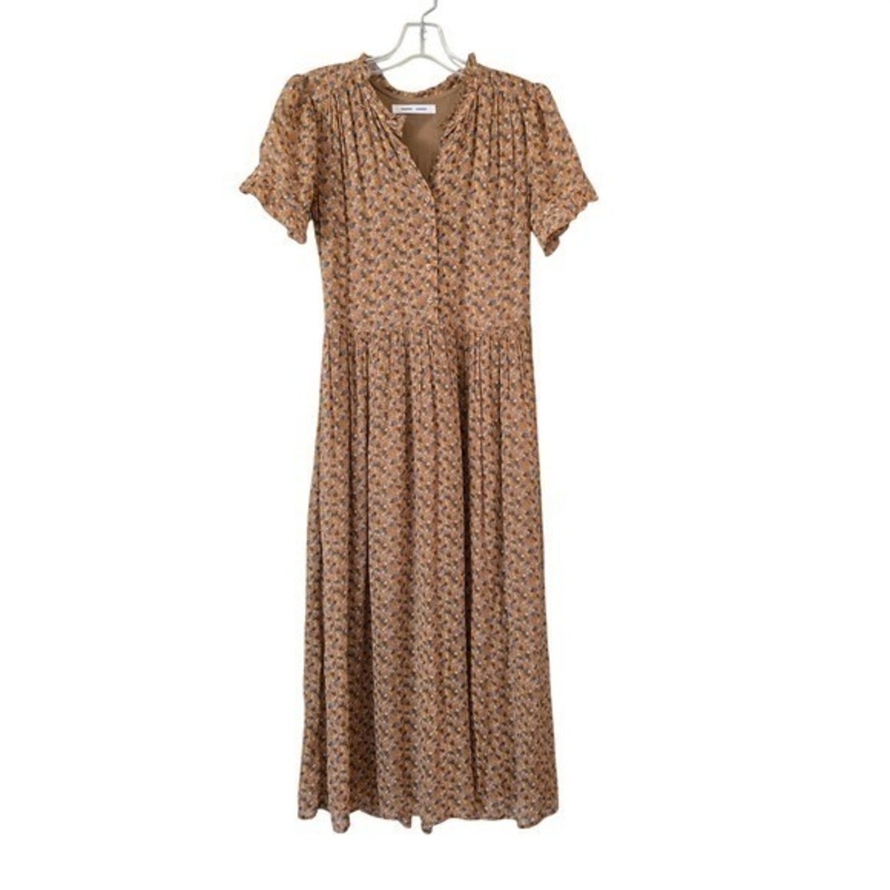 Samsøe Samsøe Rosella Dress AOP 9695 Blossom Floral Midi Button Front XS - Picture 2 of 10